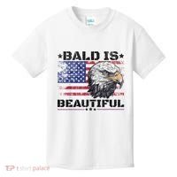 Bald Is Beautiful 4th Of July Independence Day America Eagle Kids T-Shirt thumb 0