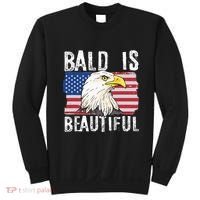 Bald Is Beautiful 4th Of July Independence Day Bald Eagle Sweatshirt thumb 0