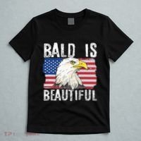 Bald Is Beautiful 4th Of July Independence Day Bald Eagle T-Shirt thumb 5