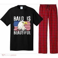 Bald Is Beautiful 4th Of July Independence Day Bald Eagle Pajama Set thumb 0
