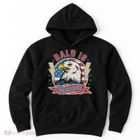 Bald Is Beautiful 4th Of July Independence Day Hoodie thumb 0