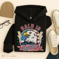 Bald Is Beautiful 4th Of July Independence Day Hoodie thumb 4
