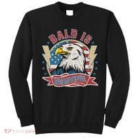 Bald Is Beautiful 4th Of July Independence Day Sweatshirt thumb 0