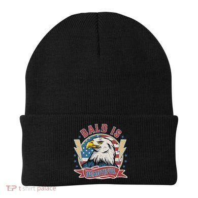 Bald Is Beautiful 4th Of July Independence Day Beanie