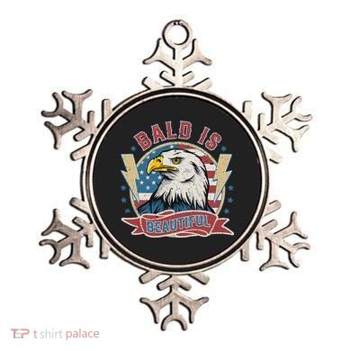 Bald Is Beautiful 4th Of July Independence Day Ornament