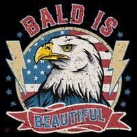 Bald Is Beautiful 4th Of July Independence Day Ornament thumb 1