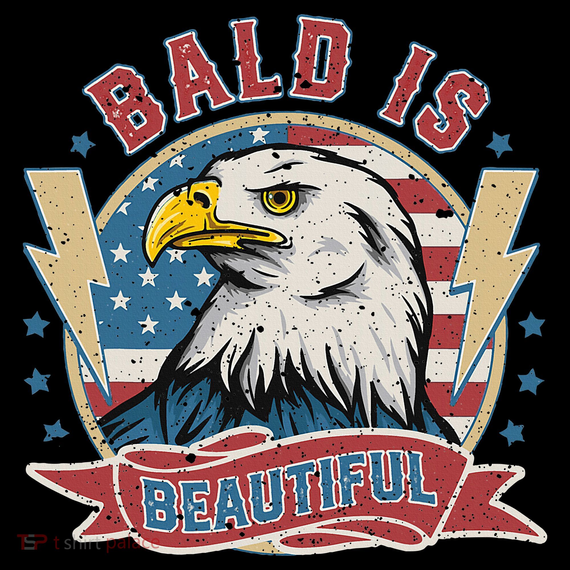 Bald Is Beautiful 4th Of July Independence Day Ornament
