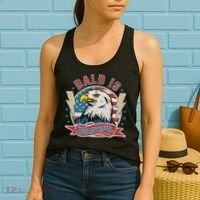 Bald Is Beautiful 4th Of July Independence Day Women's Tank Top thumb 2