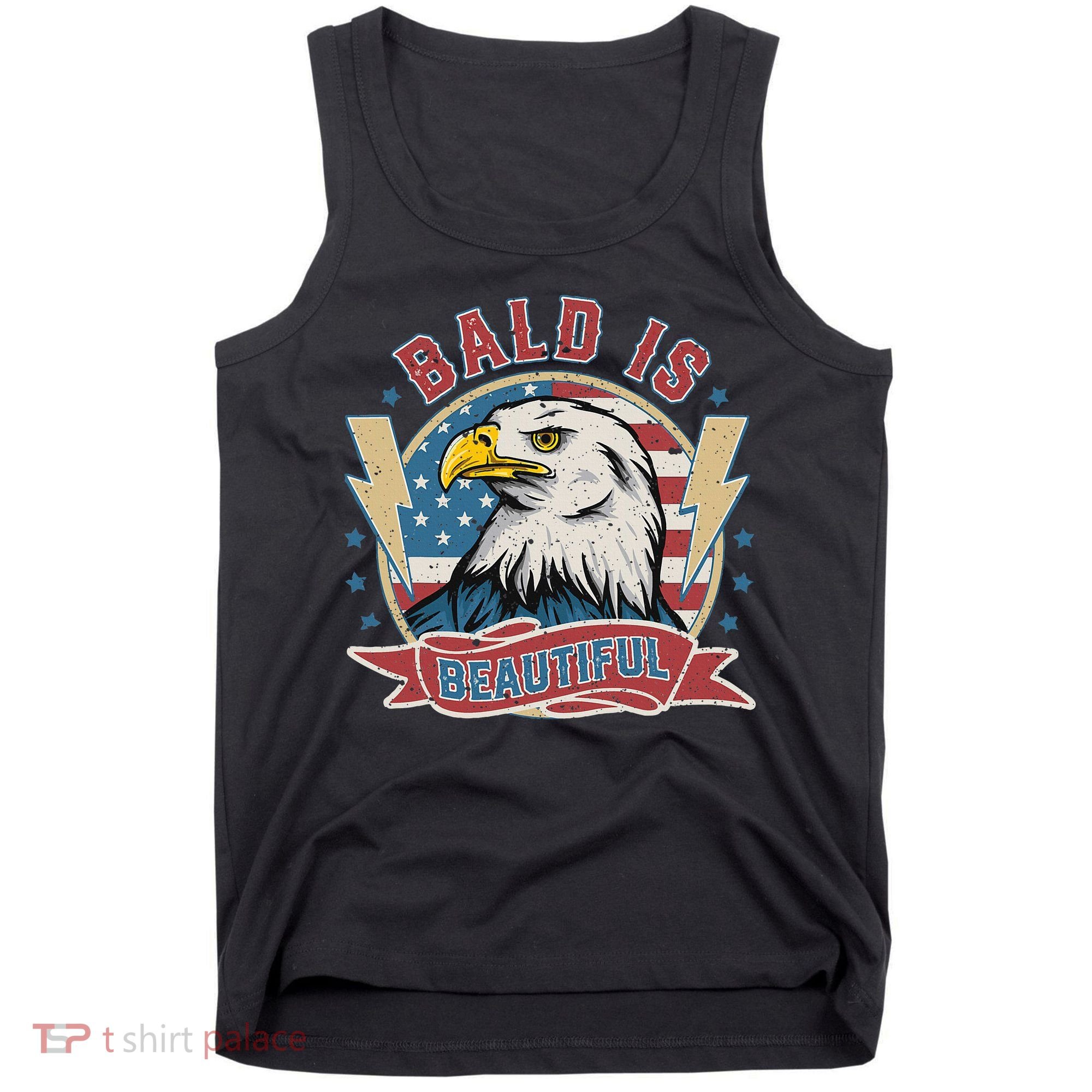 Bald Is Beautiful 4th Of July Independence Day Tank Top