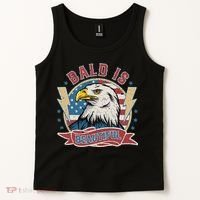 Bald Is Beautiful 4th Of July Independence Day Tank Top thumb 2