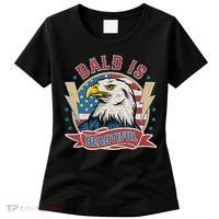 Bald Is Beautiful 4th Of July Independence Day Women's T-Shirt thumb 0