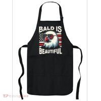 Bald Is Beautiful 4th Of July Usa Patriotic Funny Bald Eagle Apron thumb 0