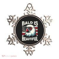 Bald Is Beautiful 4th Of July Usa Patriotic Funny Bald Eagle Ornament thumb 0
