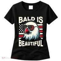 Bald Is Beautiful 4th Of July Usa Patriotic Funny Bald Eagle Women's T-Shirt thumb 0