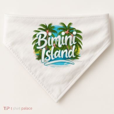 Bimini Island Bahamas USA-Made Doggie Bandana