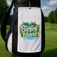 Bimini Island Bahamas Golf Towel thumb 2