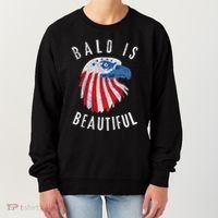 Bald Is Beautiful American Bald Eagle 4th Of July Patriotic Women's Sweatshirt thumb 0