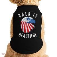Bald Is Beautiful American Bald Eagle 4th Of July Patriotic Doggie Tank thumb 0