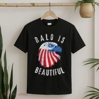 Bald Is Beautiful American Bald Eagle 4th Of July Patriotic T-Shirt thumb 2