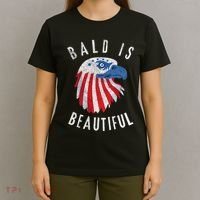 Bald Is Beautiful American Bald Eagle 4th Of July Patriotic T-Shirt thumb 4