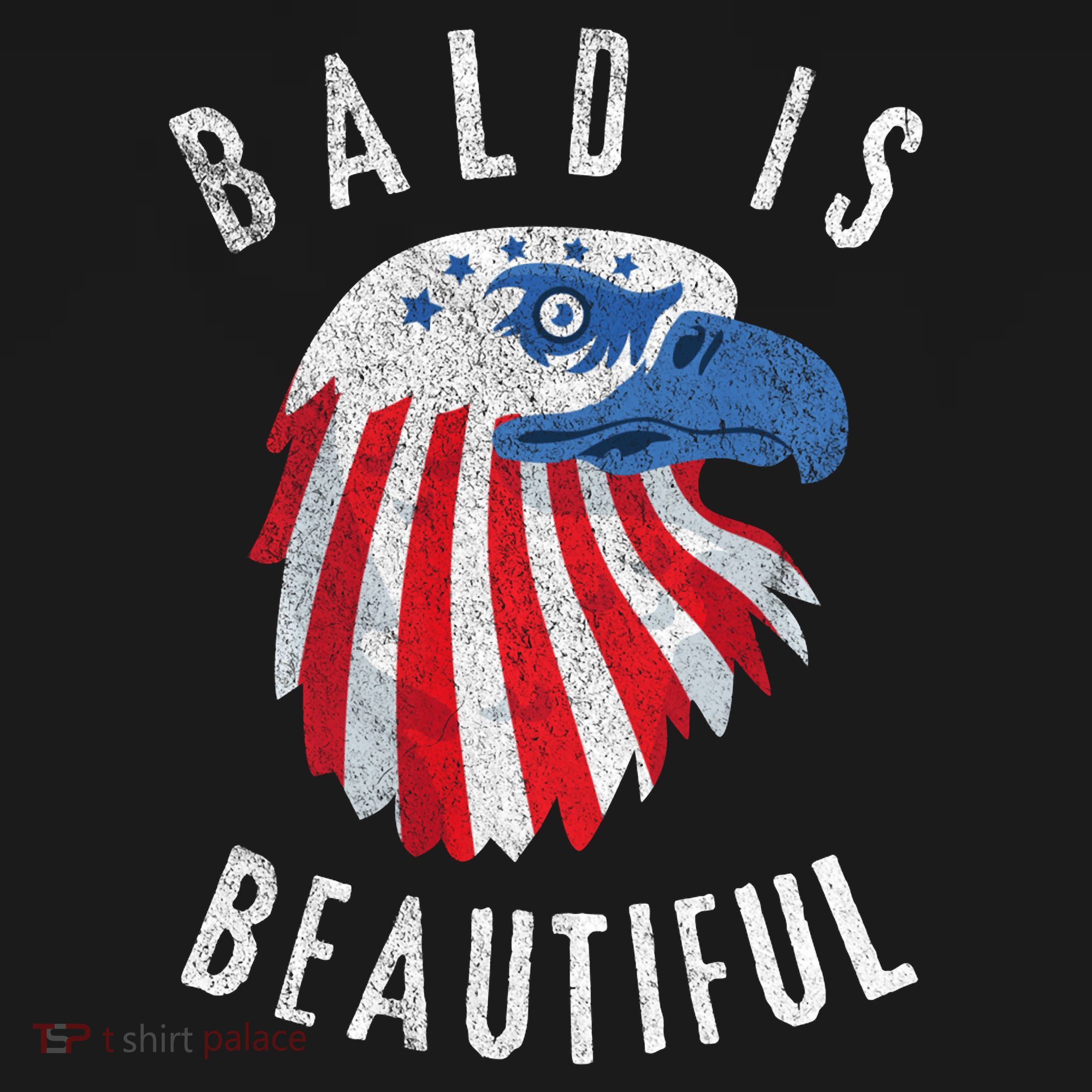 Bald Is Beautiful American Bald Eagle 4th Of July Patriotic Women's Hoodie