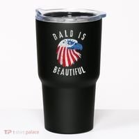 Bald Is Beautiful American Bald Eagle 4th Of July Patriotic Tumbler thumb 0