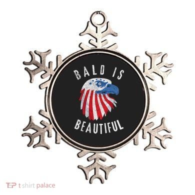 Bald Is Beautiful American Bald Eagle 4th Of July Patriotic Ornament