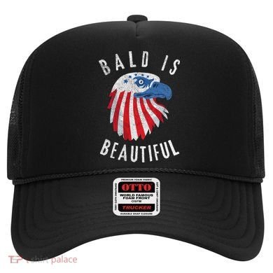 Bald Is Beautiful American Bald Eagle 4th Of July Patriotic Hat
