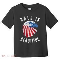 Bald Is Beautiful American Bald Eagle 4th Of July Patriotic Toddler T-Shirt thumb 0