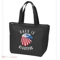 Bald Is Beautiful American Bald Eagle 4th Of July Patriotic Tote Bag thumb 3