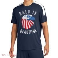 Bald Is Beautiful American Bald Eagle 4th Of July Patriotic Sport-Tek Competitor United Soccer Jersey thumb 0