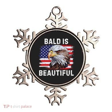 Bald Is Beautiful American Bald Eagle 4th Of July Vintage Ornament