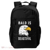 Bald Is Beautiful Gift Patriotic Bald Eagle Gift Backpack thumb 0