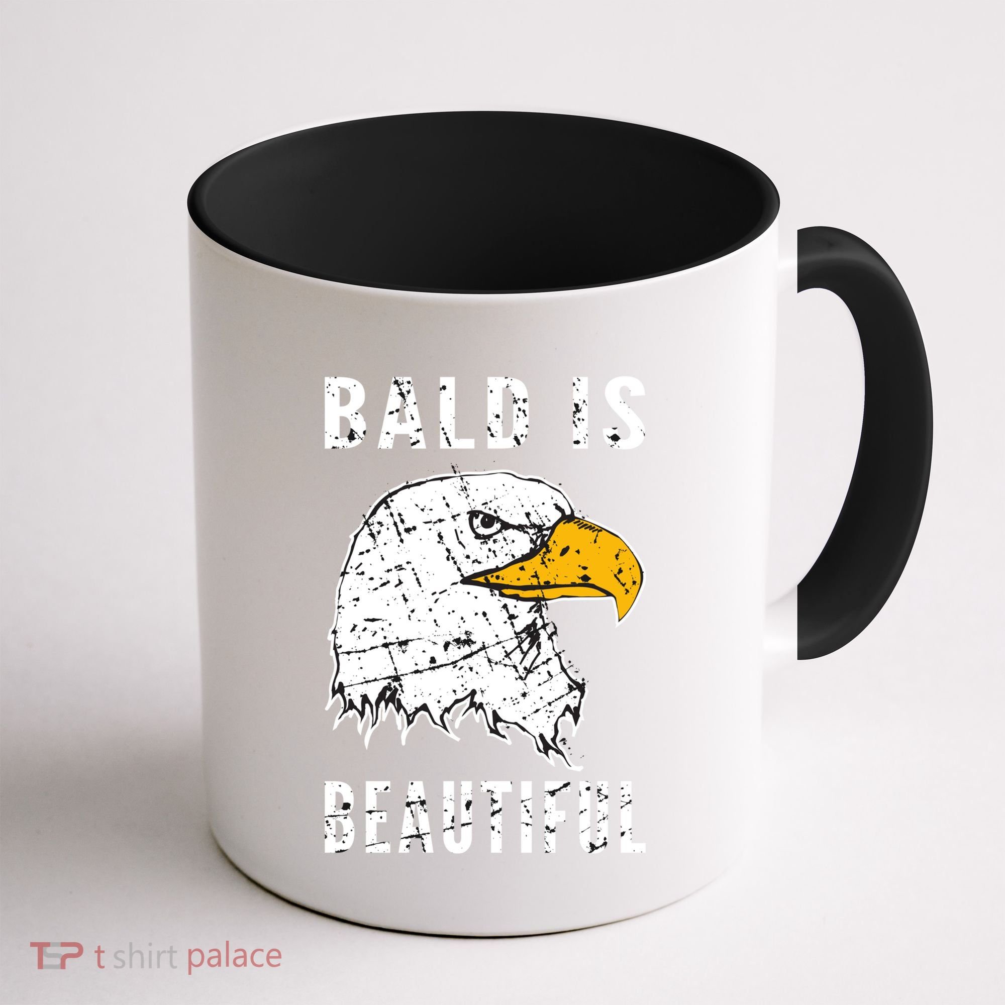 Bald Is Beautiful Gift Patriotic Bald Eagle Gift Coffee Mug
