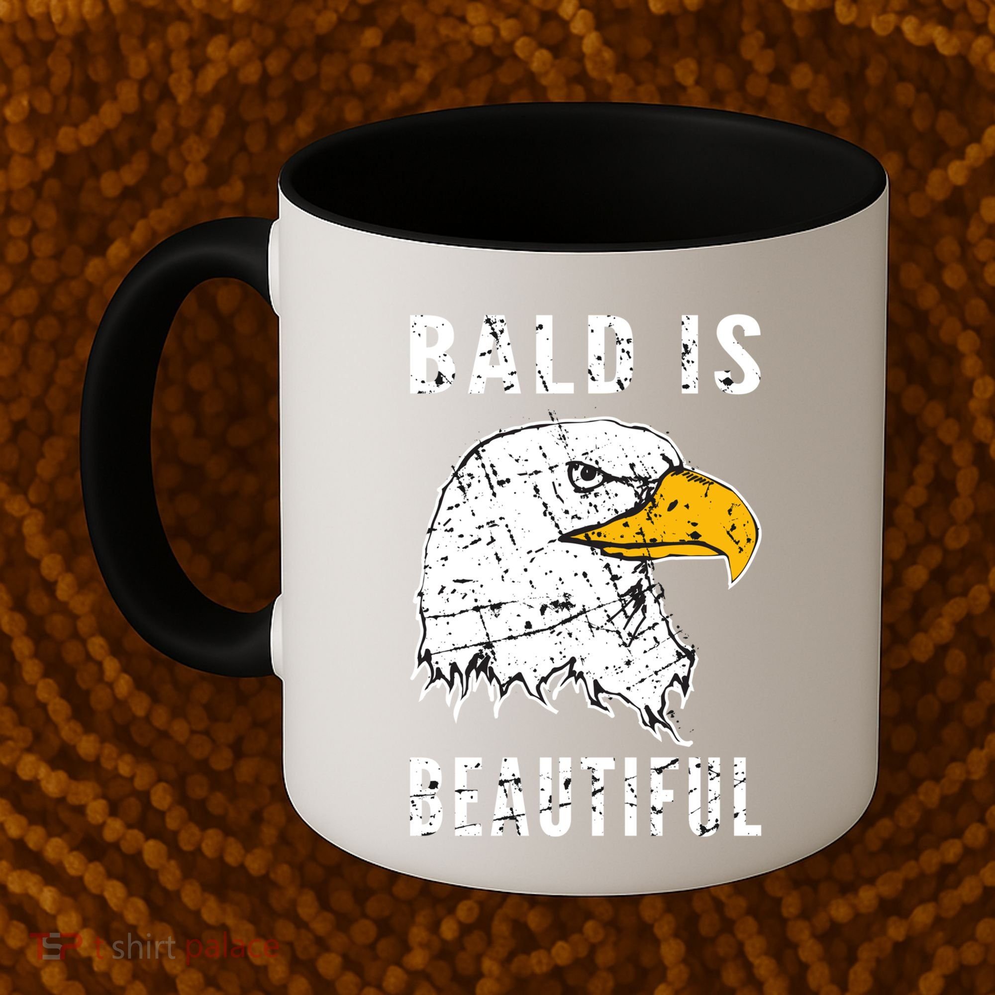 Bald Is Beautiful Gift Patriotic Bald Eagle Gift Coffee Mug