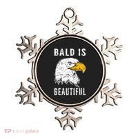 Bald Is Beautiful Gift Patriotic Bald Eagle Gift Ornament thumb 0