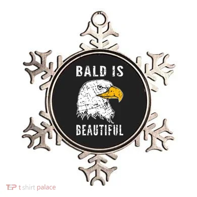 Bald Is Beautiful Gift Patriotic Bald Eagle Gift Ornament