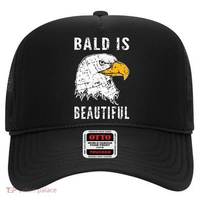 Bald Is Beautiful Gift Patriotic Bald Eagle Gift Hat