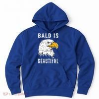 Bald Is Beautiful Gift Patriotic Bald Eagle Gift Hoodie thumb 0