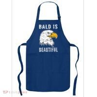 Bald Is Beautiful Gift Patriotic Bald Eagle Gift Apron thumb 0