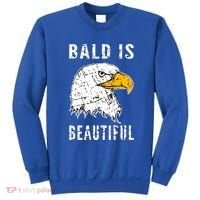 Bald Is Beautiful Gift Patriotic Bald Eagle Gift Sweatshirt thumb 0