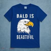 Bald Is Beautiful Gift Patriotic Bald Eagle Gift T-Shirt thumb 5
