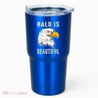 Bald Is Beautiful Gift Patriotic Bald Eagle Gift Tumbler thumb 0