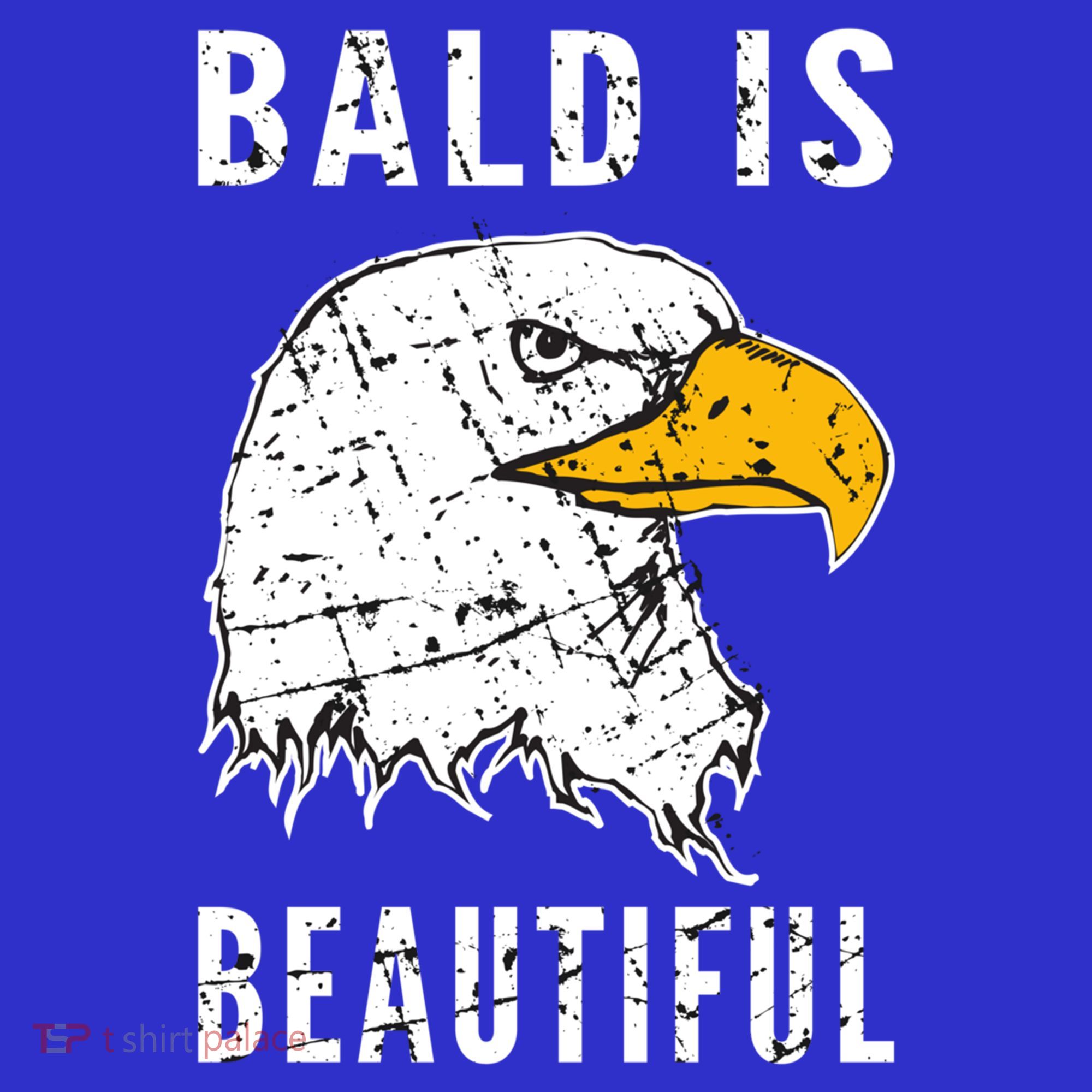 Bald Is Beautiful Gift Patriotic Bald Eagle Gift Toddler Hoodie