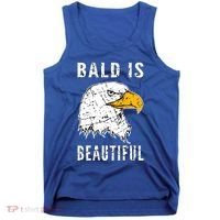 Bald Is Beautiful Gift Patriotic Bald Eagle Gift Tank Top thumb 0