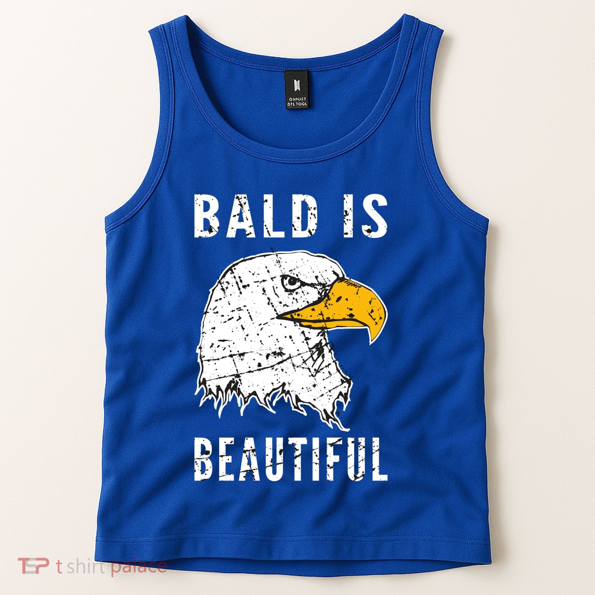 Bald Is Beautiful Gift Patriotic Bald Eagle Gift Tank Top