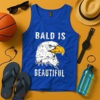 Bald Is Beautiful Gift Patriotic Bald Eagle Gift Tank Top thumb 4