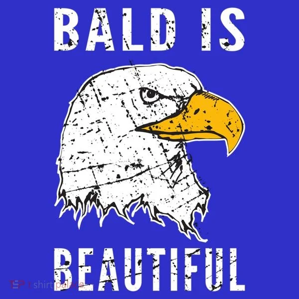 Bald Is Beautiful Gift Patriotic Bald Eagle Gift Women's T-Shirt