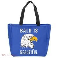Bald Is Beautiful Gift Patriotic Bald Eagle Gift Tote Bag thumb 0