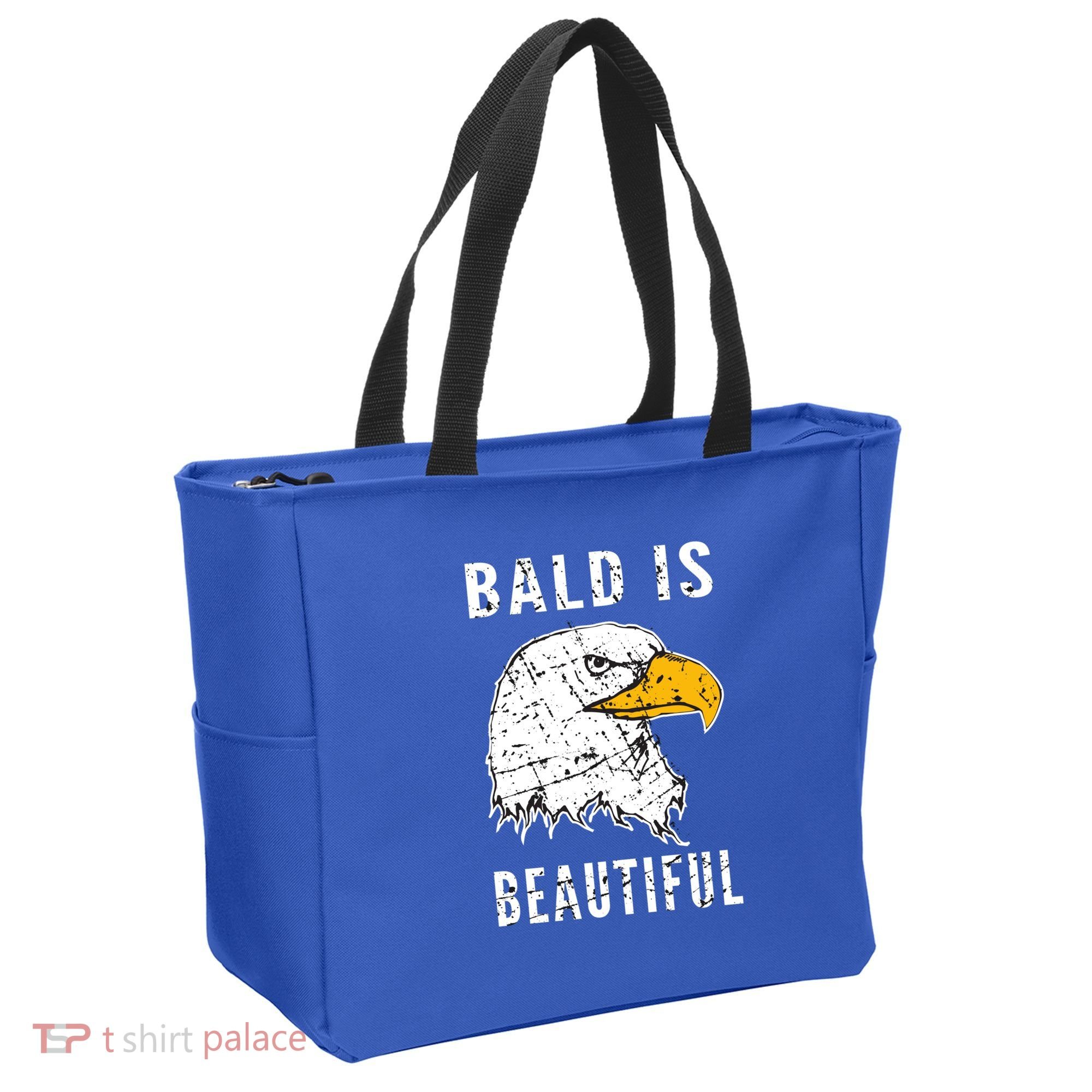 Bald Is Beautiful Gift Patriotic Bald Eagle Gift Tote Bag